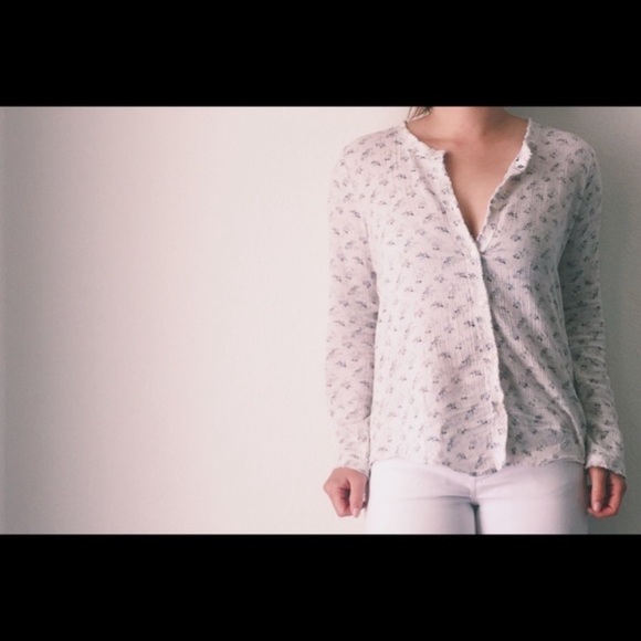 Scotch & Soda Button Down Floral Top - Picture 3 of 4